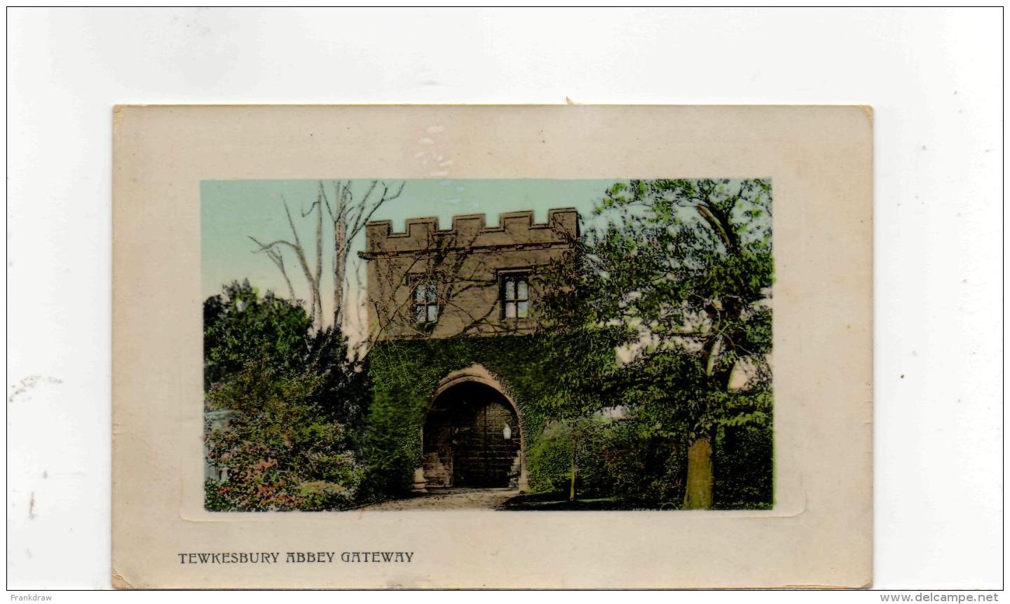 Postcard - Tewkesbury Abbey Gateway Very Good - Unclassified