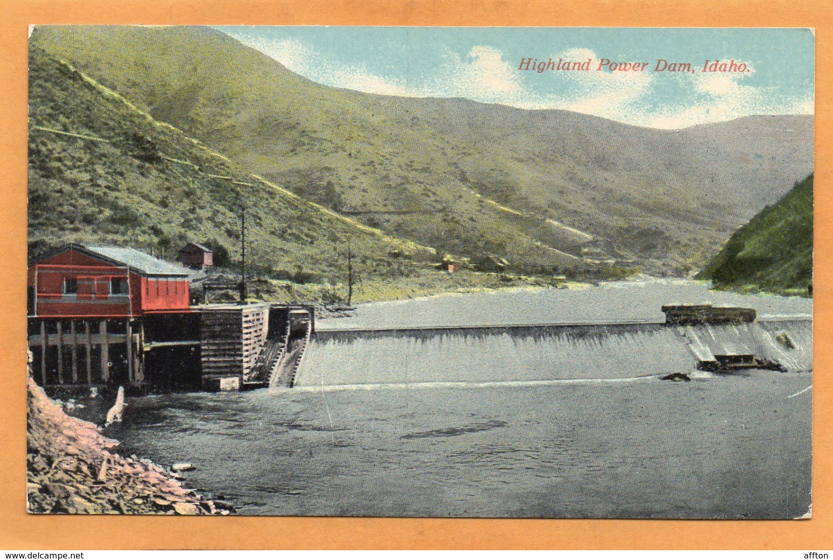 Highland Power Dam Idaho 1910 Postcard - Autres & Non Classés