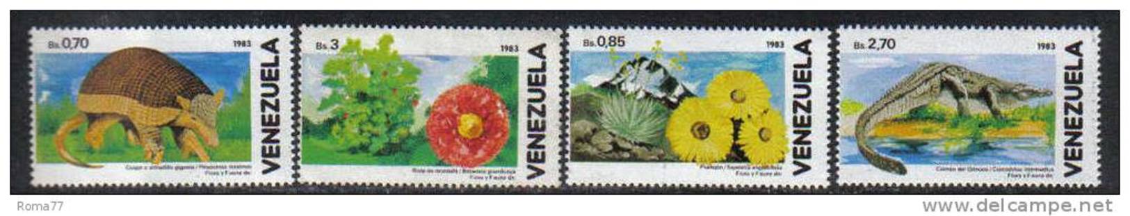 PC545 - VENEZUELA , Flora E Fauna : La Serie 1244/1247  *** - Venezuela