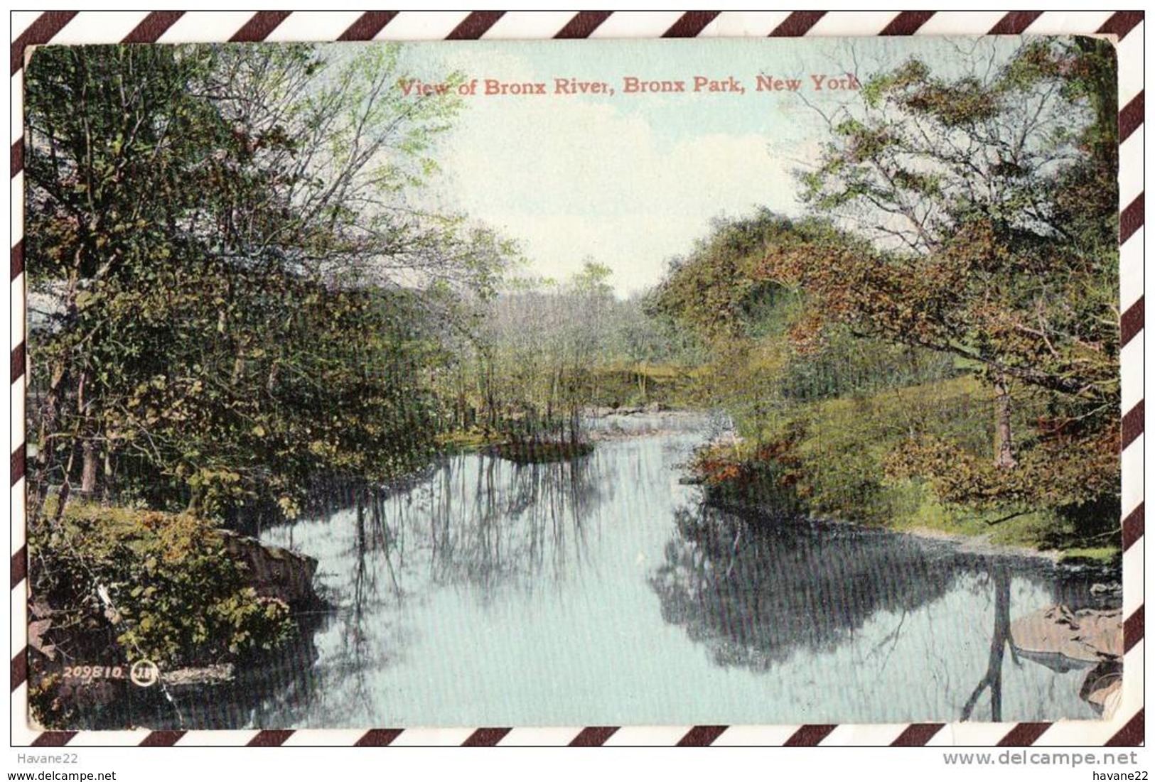 U2054 VIEW OF BRONX RIVER BRONX PARK   NEW YORK 1911    2 SCANS - Autres & Non Classés