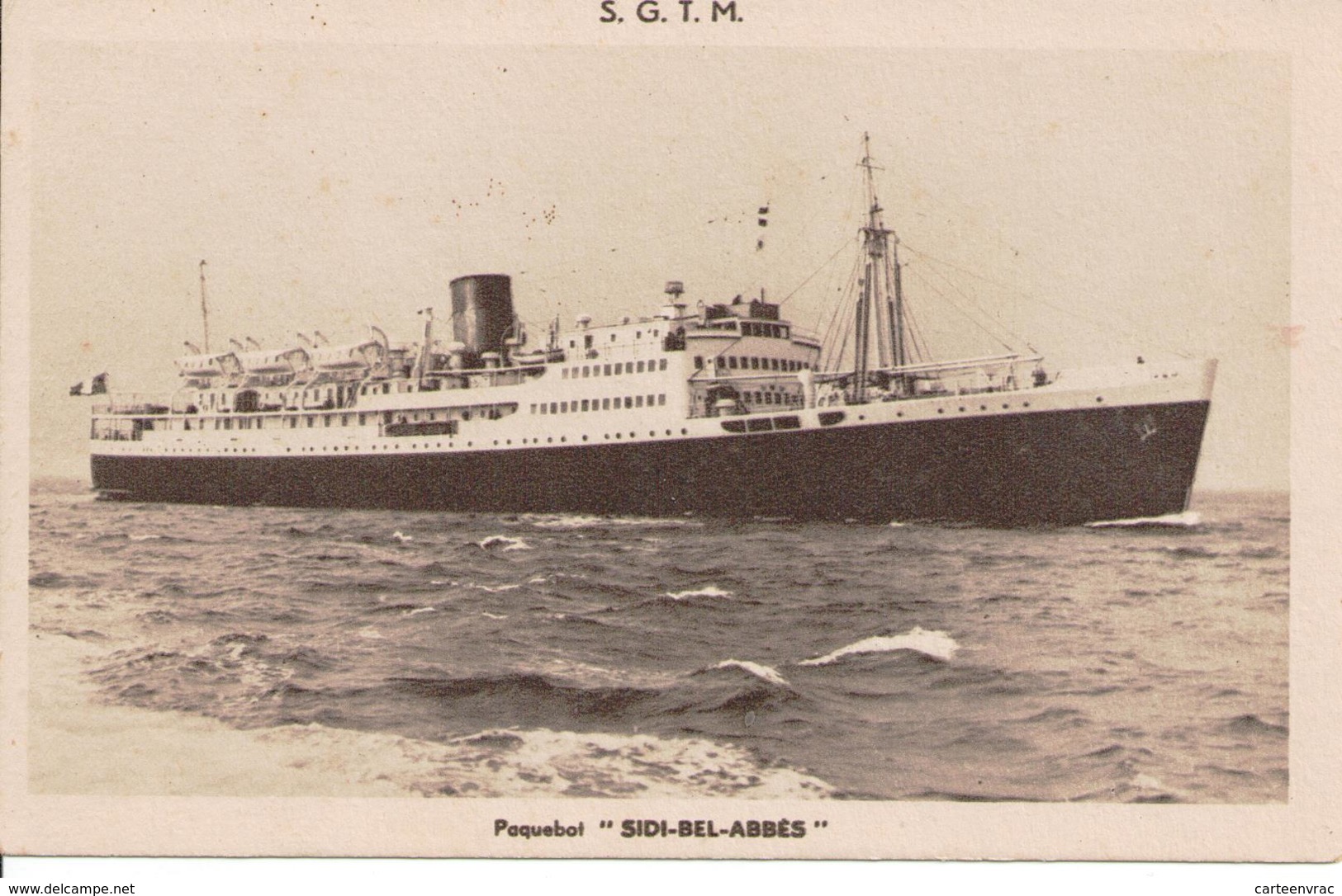 2617 Bateau Paquebot  Sidi-Bel-Abbes S.G.T.M. - Commerce