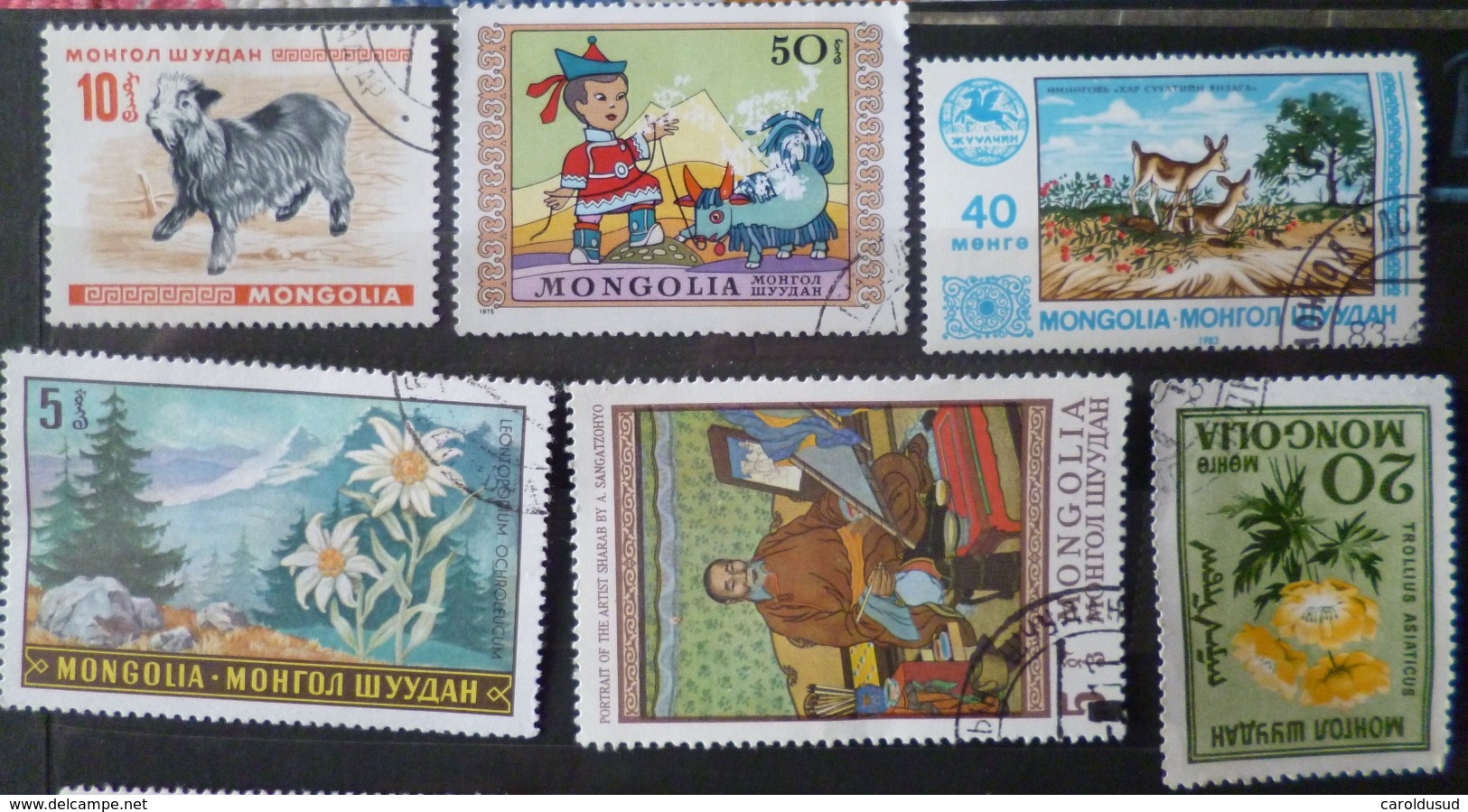 Lot 12x Timbre Oblitere Asie Dont 4x Timbres Obliteres Indonesie +2 Yemen + 6x Mongolie +1 Enveloppe Phnom Penh Cambodge - Autres - Asie