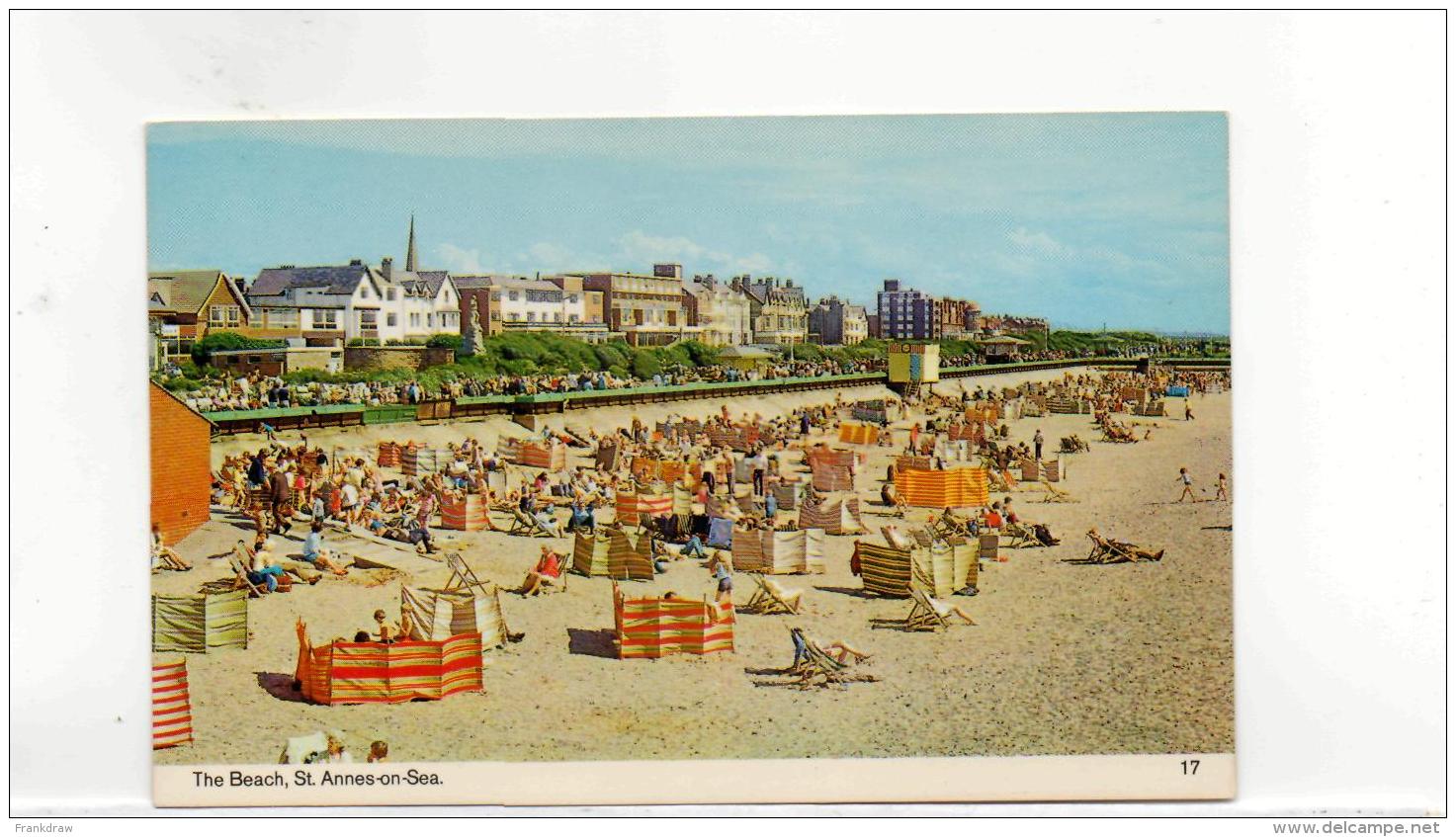 Postcard - The Beach - St. - Annes - On - Sea , Lancs Very Good - Unclassified