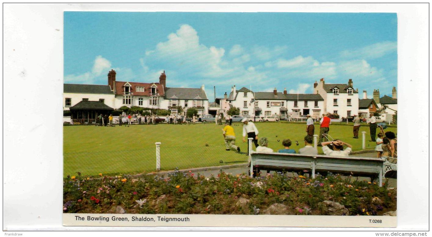 Postcard - The Bowling Green, Shaldon, Teignmouth Devon Very Good - Unclassified