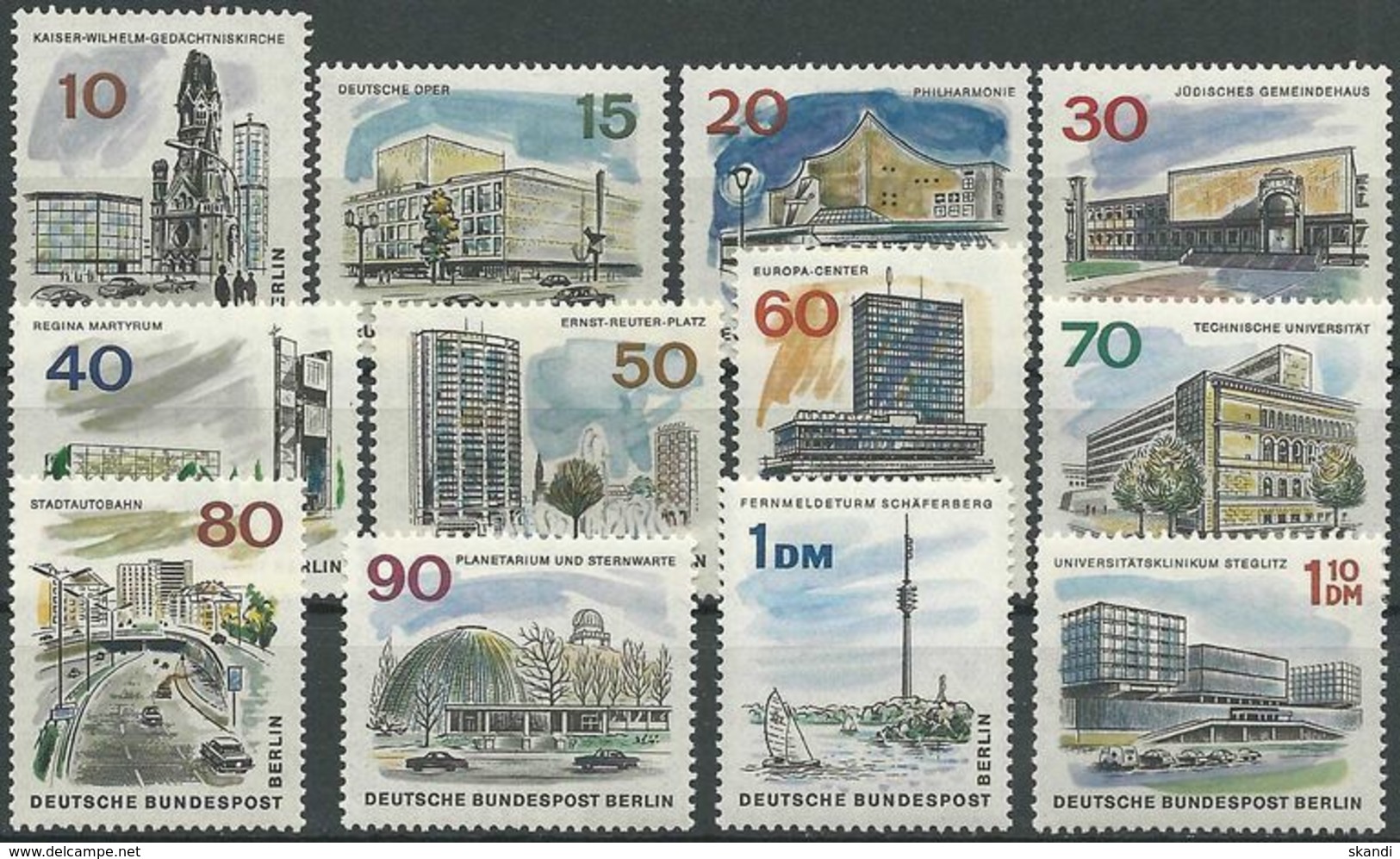 BERLIN 1965 MI-NR. 254/65 ** MNH (84) - Ungebraucht