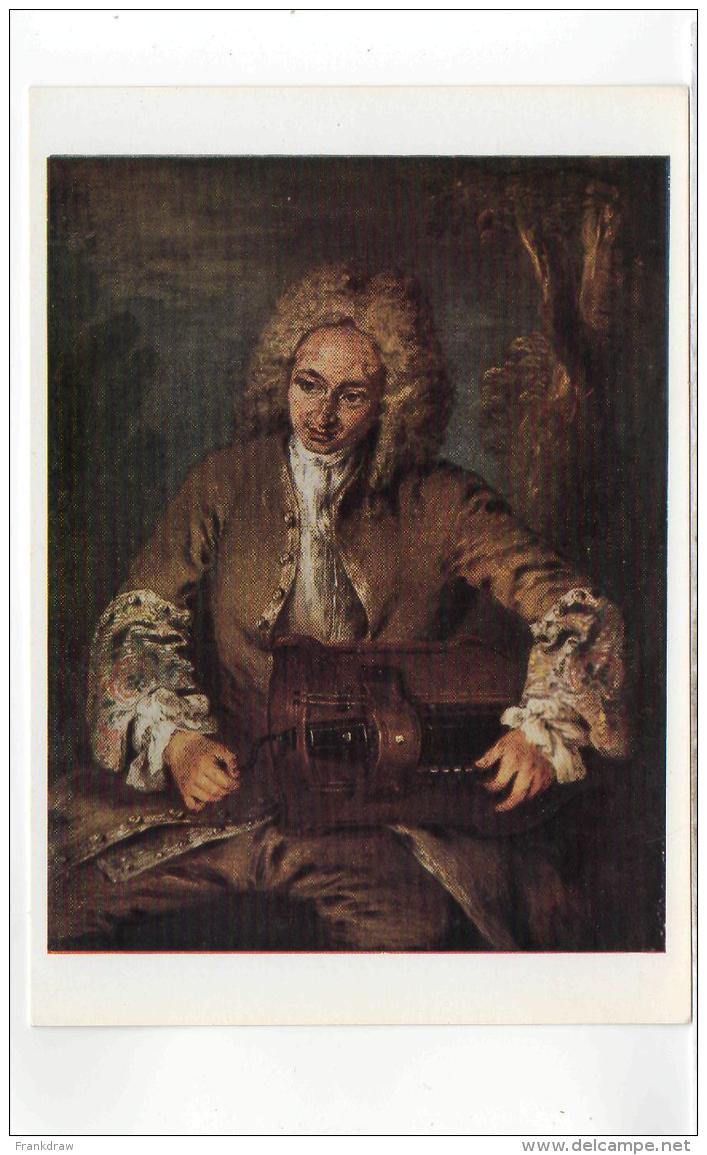 Poscard - Art - Watteau - A Man Playing A Hurdy Gurdy New - Non Classés