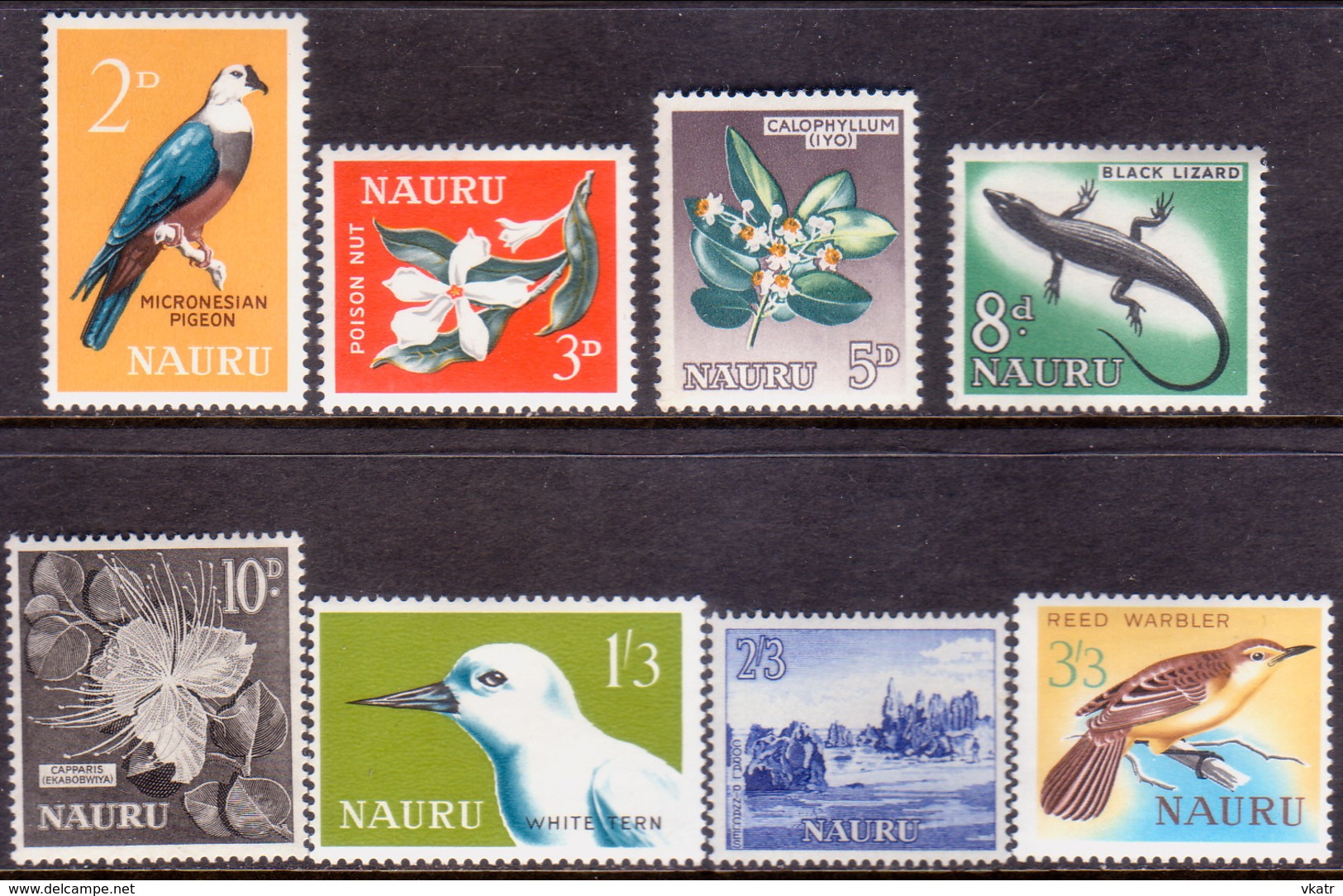 NAURU 1963-65 SG #57-64 Compl.set MNH Flora & Fauna - Nauru