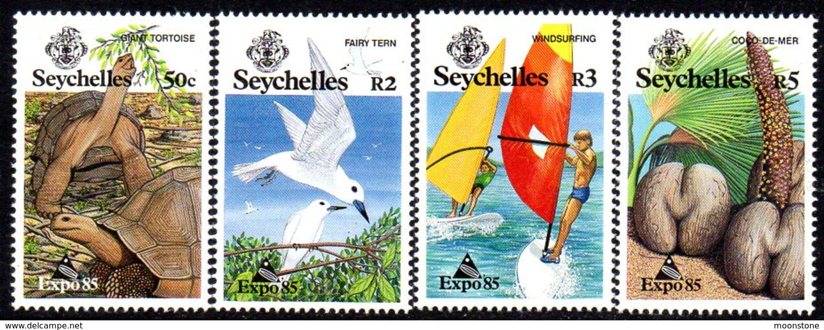 Seychelles 1985 World Expo '85 Fair, Japan Set Of 4, MNH (B) - Seychellen (1976-...)