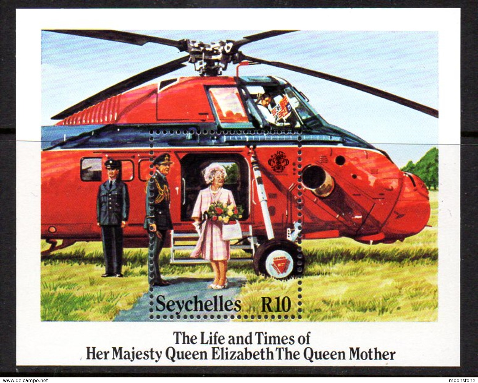 Seychelles 1985 Queen Mother MS, MNH (B) - Seychelles (1976-...)