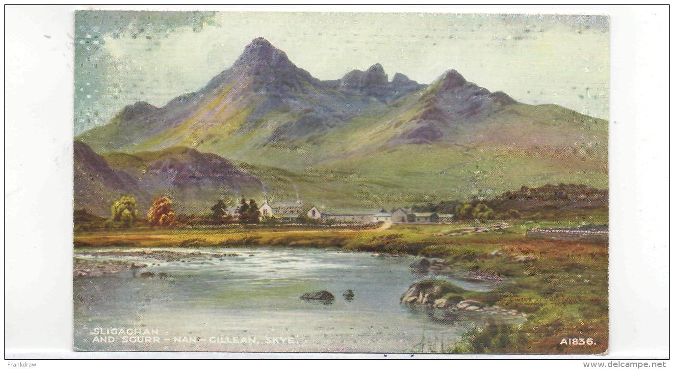 Postcard - Art - E.H.Thompson - Sligachan &amp; Sgurr-Nan-Gillean, Skye Very Good - Zonder Classificatie