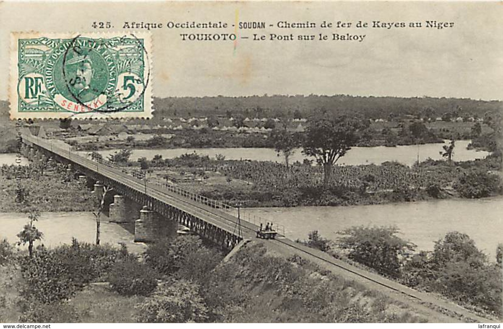 Pays Div- Ref H355- Soudan - Chemin De Fer De Kayes Au Niger  - Coll Fortier -dakar -toukoto -le Pont- Carte Bon Etat  - - Soudan