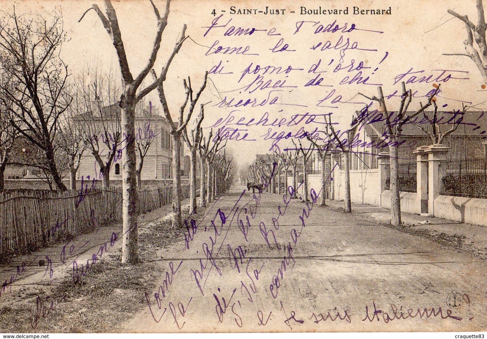 4- SAINT-JUST -PRES DE MARSEILLE- BOULEVARD BERNARD - Saint Barnabé, Saint Julien, Montolivet