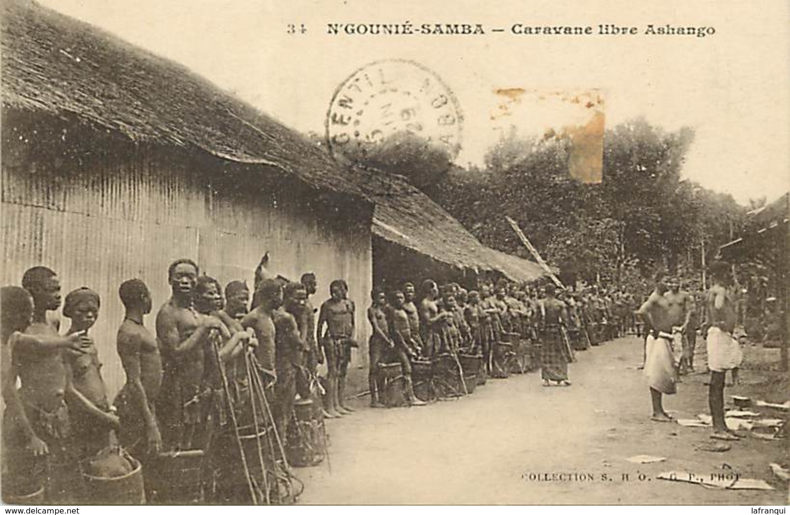 Pays Div- Ref H351- Gabon - N Gounie Samba -caravane Libre Ashango  - Carte Bon Etat - - Gabun