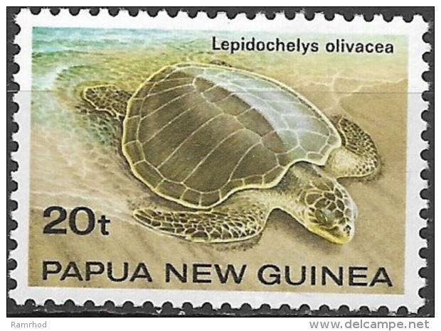 PAPUA NEW GUINEA 1984 Turtles -   20t. - "Lepidochelys Olivacea" FU - Papua Nuova Guinea