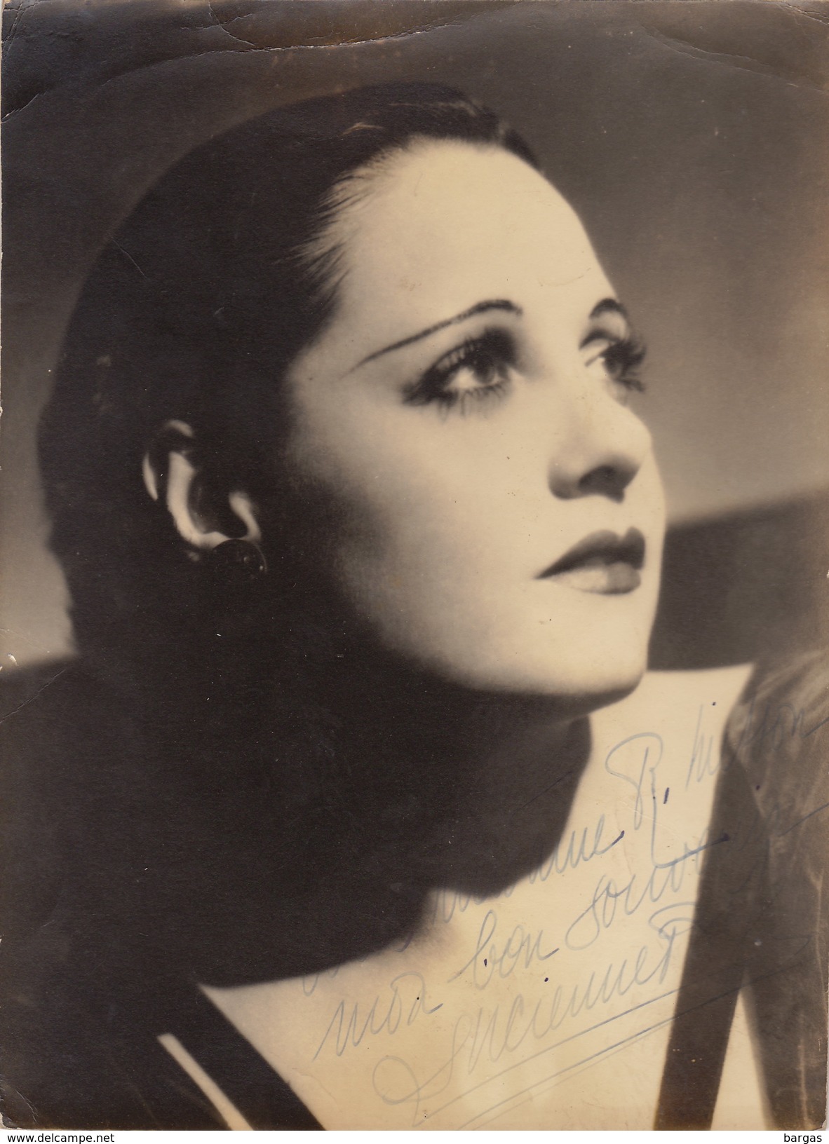 Grande Photo Autographe De Lucienne Boyer Opéra Chant Théâtre 24x17cm - Autres & Non Classés