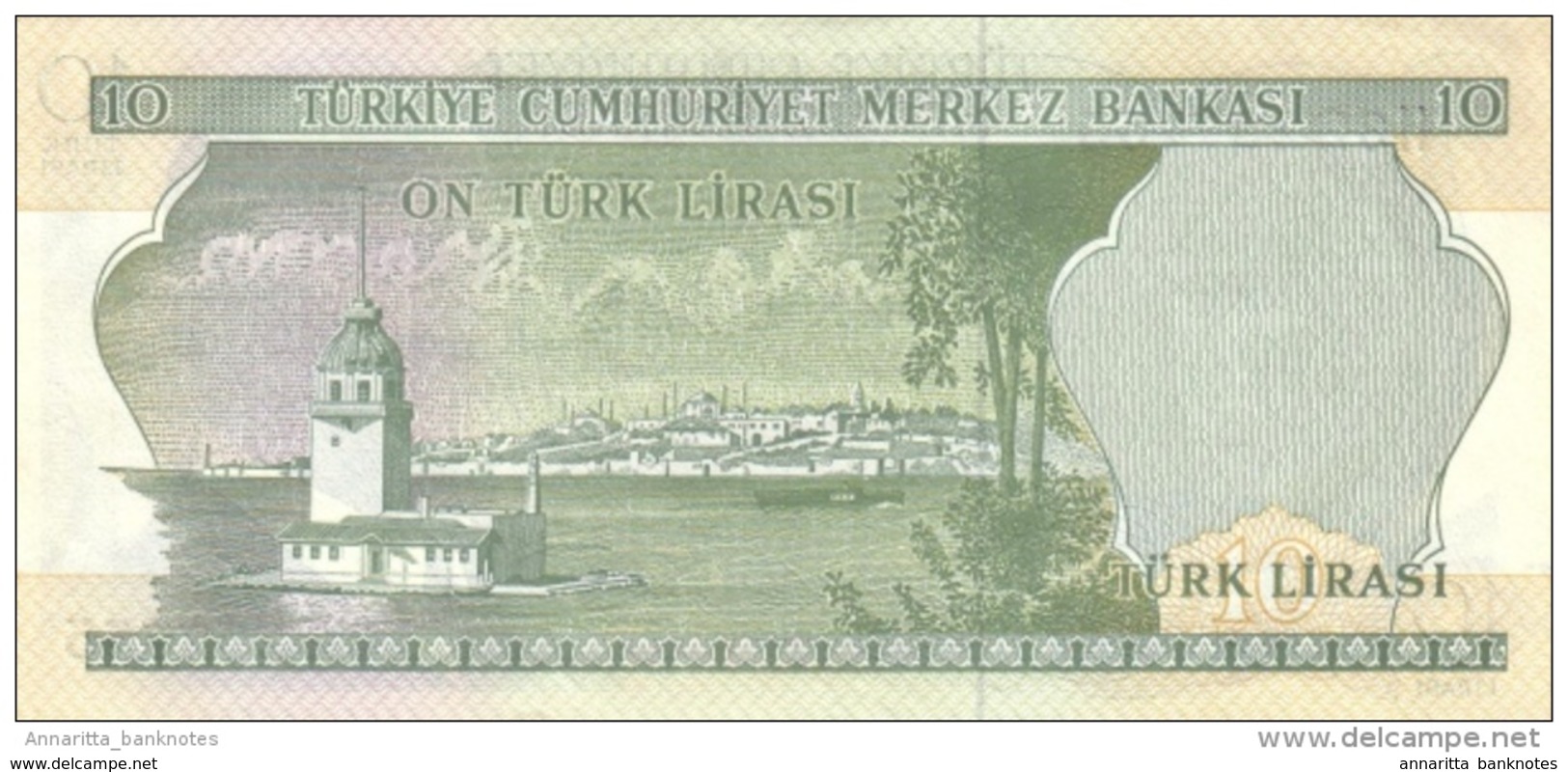 TURKEY 10 TURK LIRASI L.1970 (1975) P-186a UNC SIGN. 22 [TR263c] - Turkey