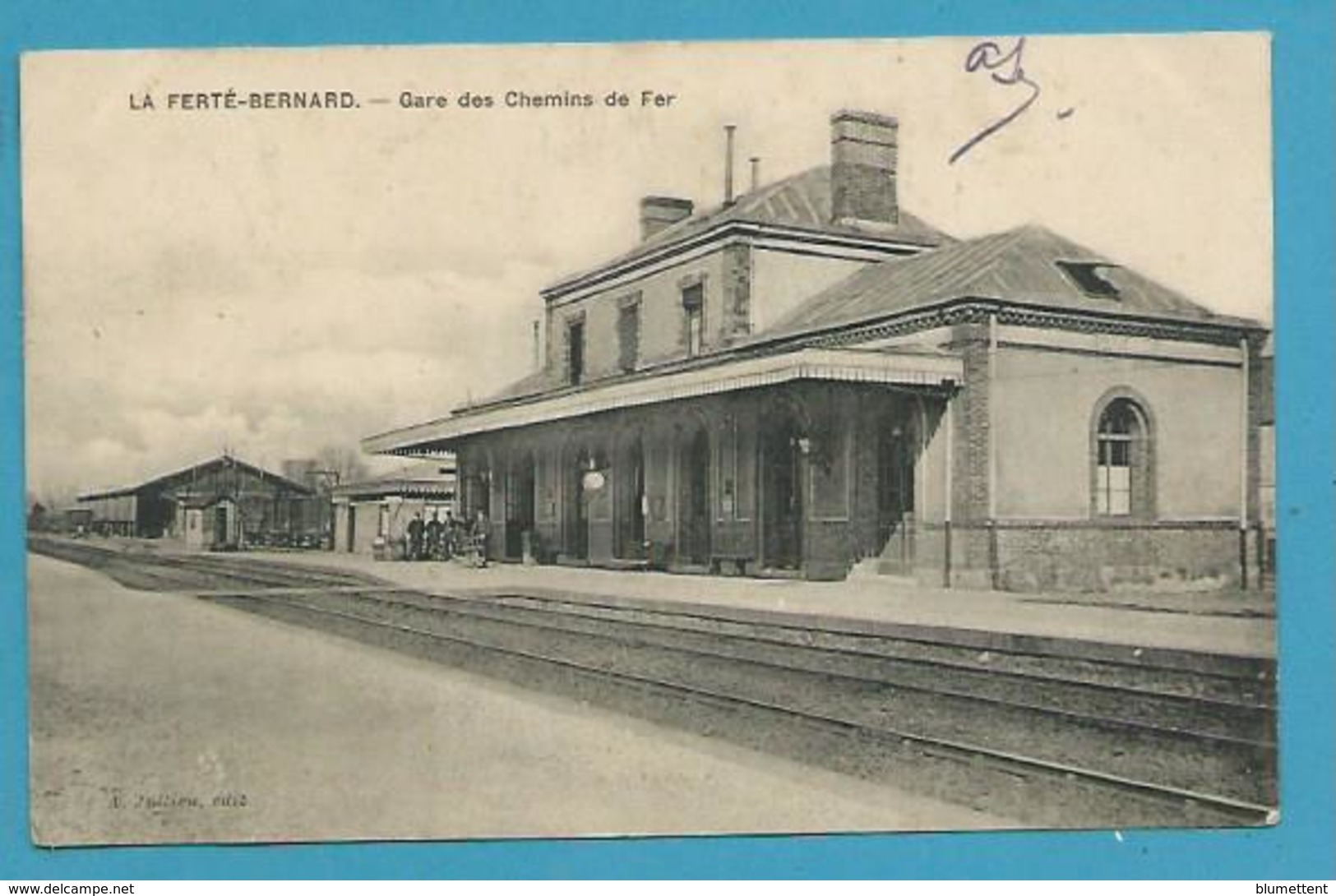 CPA Chemin De Fer Gare LA FERTE-BERNARD 72 - La Ferte Bernard