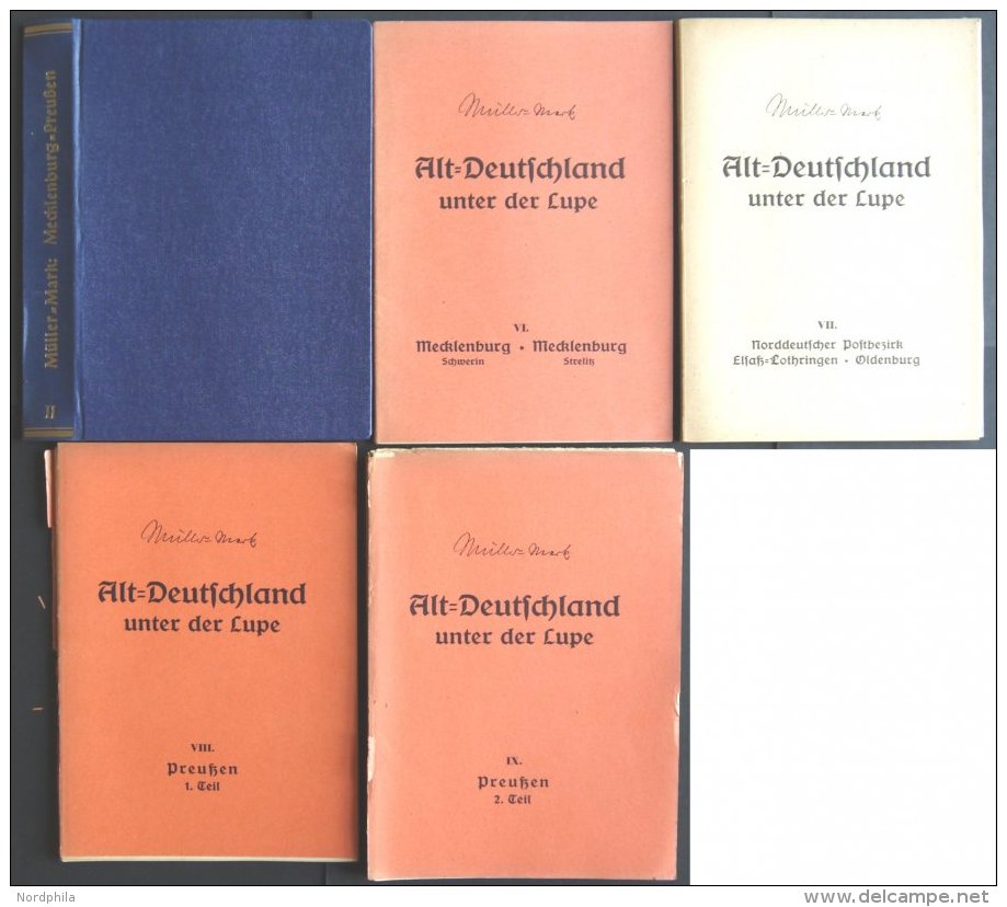 PHIL. LITERATUR Altdeutschland Unter Der Lupe - Mecklenburg - Preu&szlig;en, Band II, 4. Auflage, 1956, Ewald M&uuml;lle - Philately And Postal History