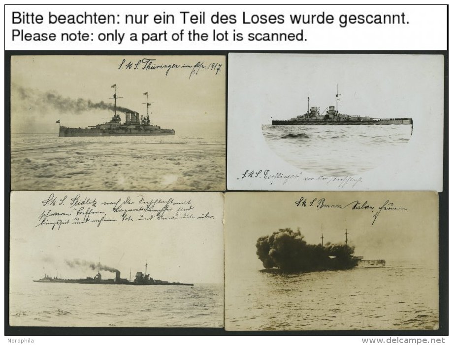 ALTE POSTKARTEN - SCHIFFE KAISERL. MARINE BIS 1918 Kriegsschiffe: Sammlung Von 145 Meist Privaten Ungebrauchten Fotokart - Warships