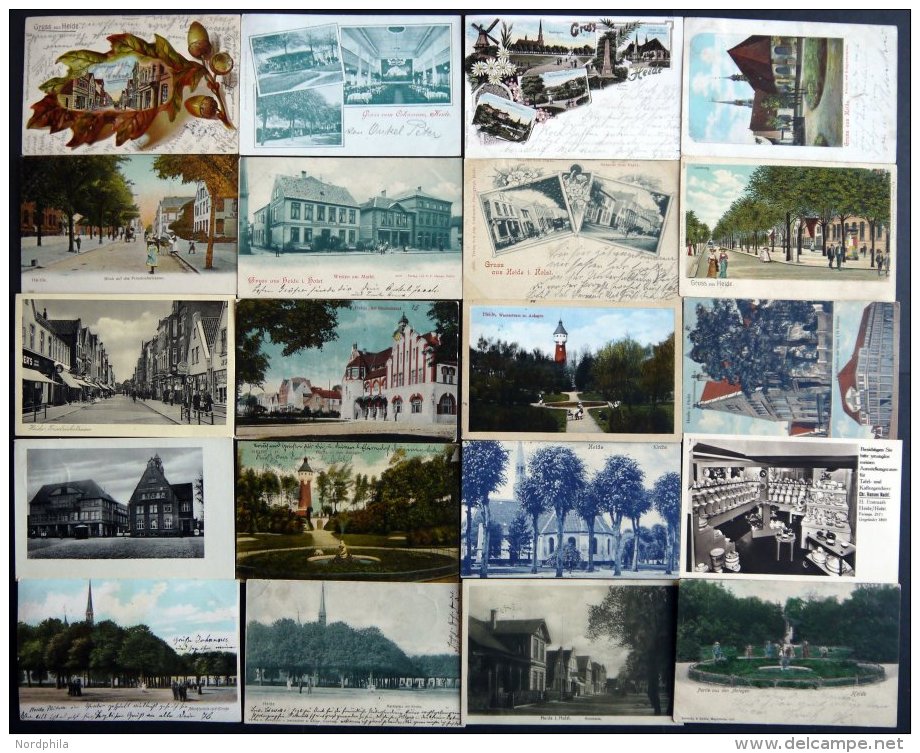 DEUTSCHLAND ETC. HEIDE In Holstein, 55 Verschiedene Ansichtskarten - Covers & Documents