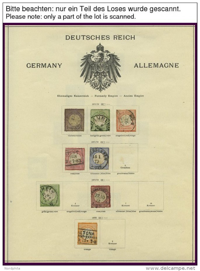 SLG., LOTS DEUTSCHLAND O,* , Altes Schaubek Album Deutschland Bis 1944, Dt. Reich Gut Vertreten Mit Diversen Guten Mittl - Other & Unclassified