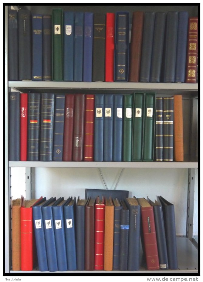 SLG., LOTS DEUTSCHLAND **,o,* , H&Auml;NDLERNACHLASS: BUNDESREPUBLIK, Sehr Reichhaltige Partie Sammlungen In 50 B&auml;n - Collections