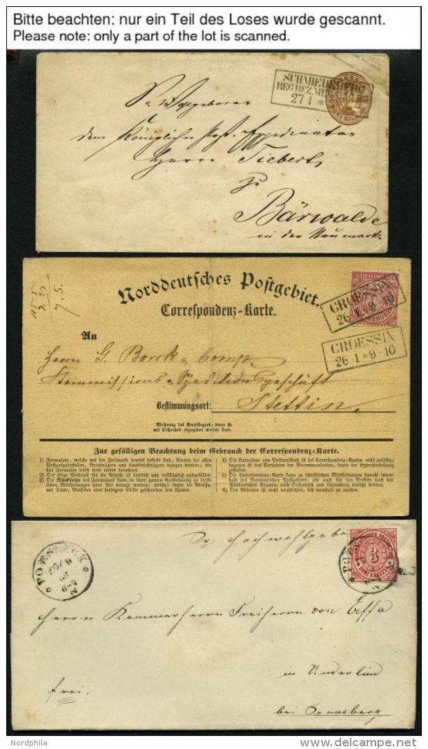 SLG., LOTS DEUTSCHLAND Interessante Partie Von &uuml;ber 50 Belegen Deutschland Von Ca. 1868-1922, Etwas Unterschiedlich - Other & Unclassified