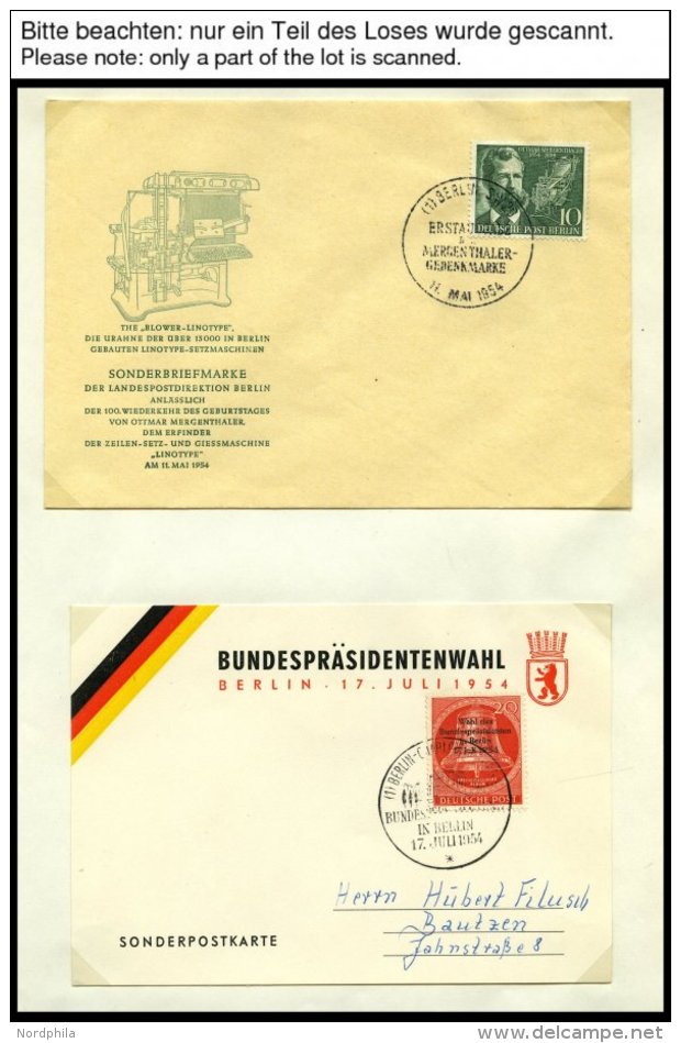 SLG., LOTS DEUTSCHLAND Interessante Briefpartie, Meist Deutschland Von Ca. 1900 - 1960, Im Album, &uuml;ber 140 Meist Mi - Other & Unclassified