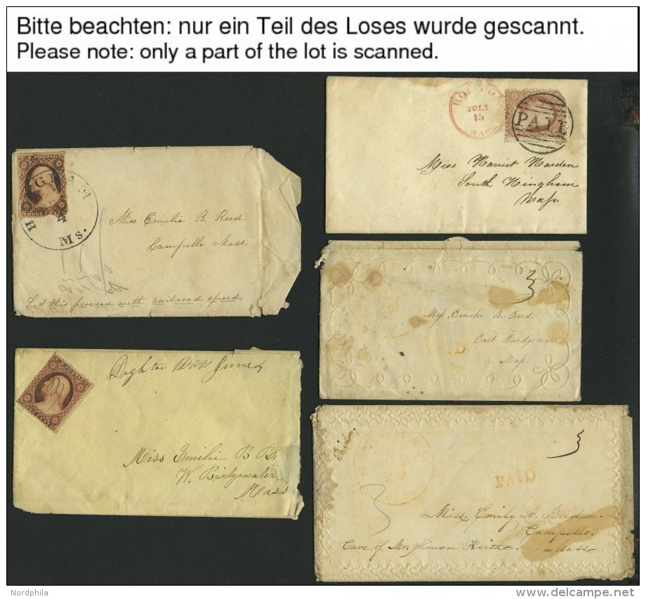 SAMMUNGEN, LOTS Ca. 1750-1863, Interessante Briefpartie Von 35 Belegen, Alle Mit Inhalt, Dabei Auch Vorphilatelie, Zierb - Used Stamps