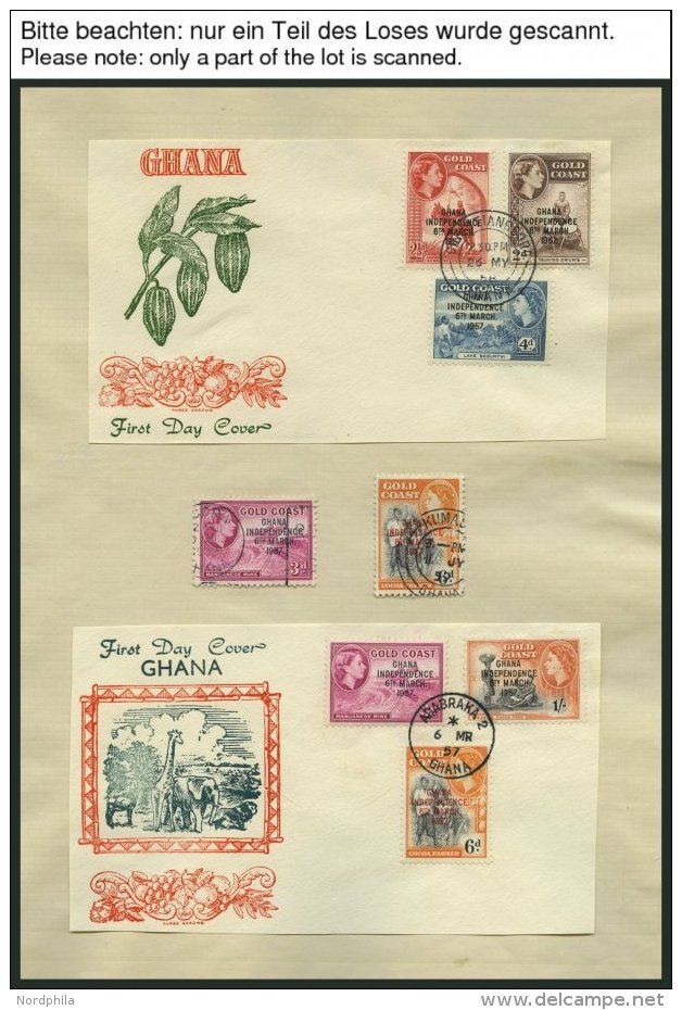 GHANA *,o,**, BRIEF, 1957-68, Wohl Komplette Partie, Auch Ungez&auml;hnte Ausgaben Und Blocks, Teils Auf Seiten, Teils L - Ghana (1957-...)