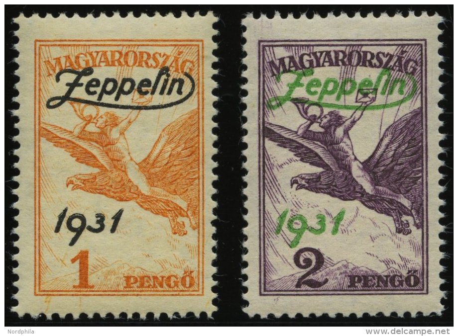 UNGARN 478/9 **, 1931, Graf Zeppelin, Pracht, Mi. 200.- - Other & Unclassified