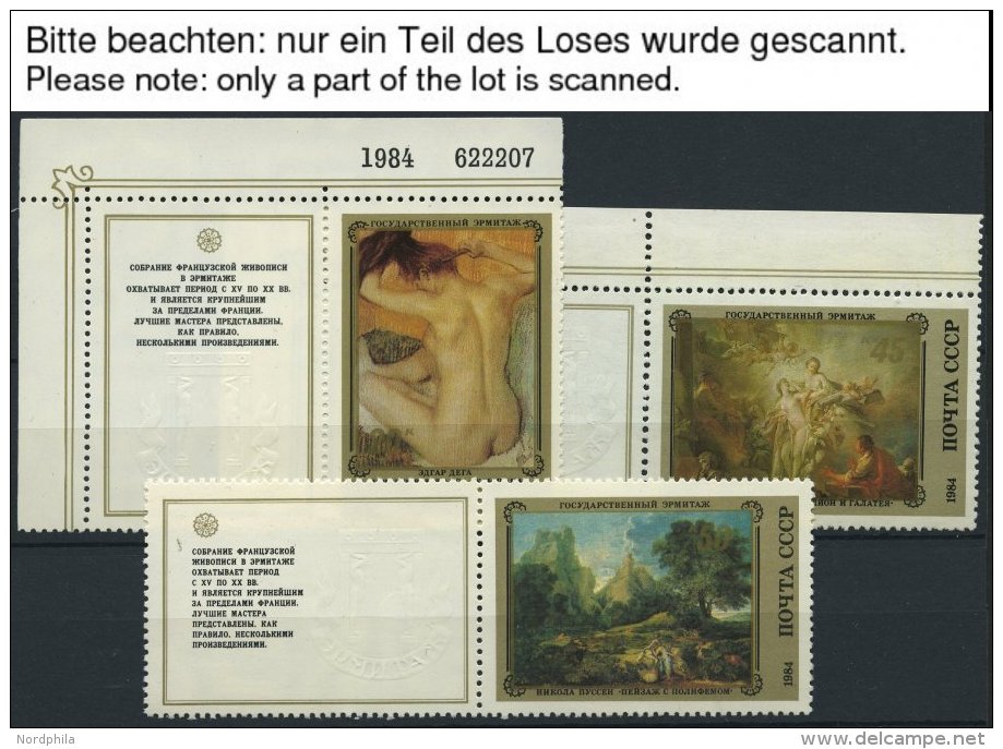 SAMMLUNGEN, LOTS **, 1974-91, Partie Fast Nur Kompletter Ausgaben, Mit Zierfeldern, Bogen- Bzw. Bogenteilen Und Kleinbog - Collections