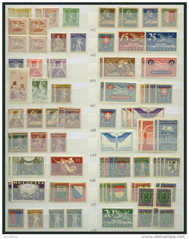 LOTS *, **, 1907-44, Dublettenpartie In Etwas Unterschiedlicher Erhaltung Mit Zahlreichen Prachtwerten, G&uuml;nstig! - Collections