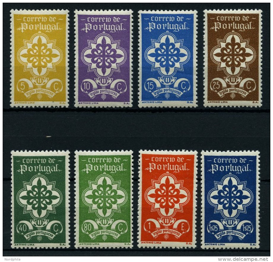 PORTUGAL 606-13 *, 1940, Legion, Falzrest, Prachtsatz - Used Stamps