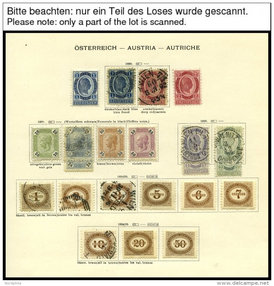 SAMMLUNGEN *,o , Kleine, Meist Ungebrauchte Sammlung &Ouml;sterreich Von 1890-1917, Fast Nur Prachterhaltung, Mi. Ca. 80 - Collections