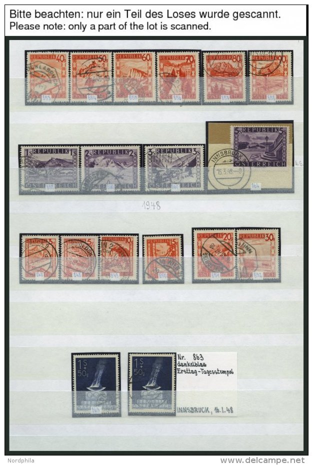 SAMMLUNGEN A.838-1176o, BrfStk, 1947-65, Gestempelte Saubere Sammlung Auf Einsteckseiten Mit Kleineren Kompletten Ausgab - Collections