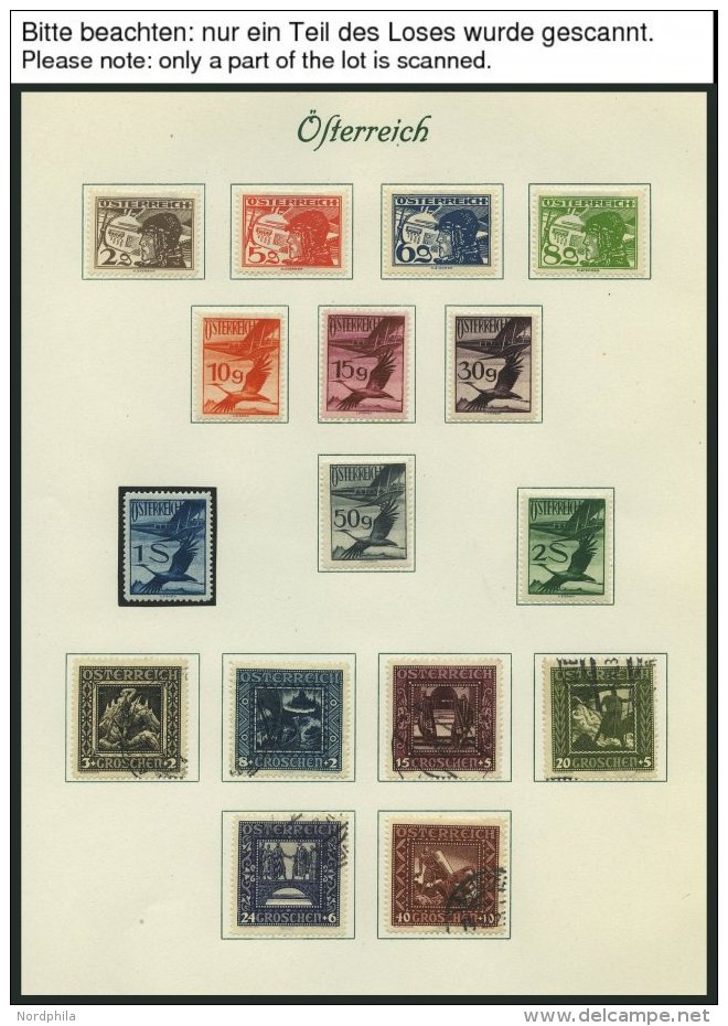 SAMMLUNGEN *, O, Sammlung &Ouml;sterreich Von 1918-37 Auf Borek-Seiten Mit Guten Mittleren Ausgaben, Dabei Mi.Nr. 468-87 - Collections