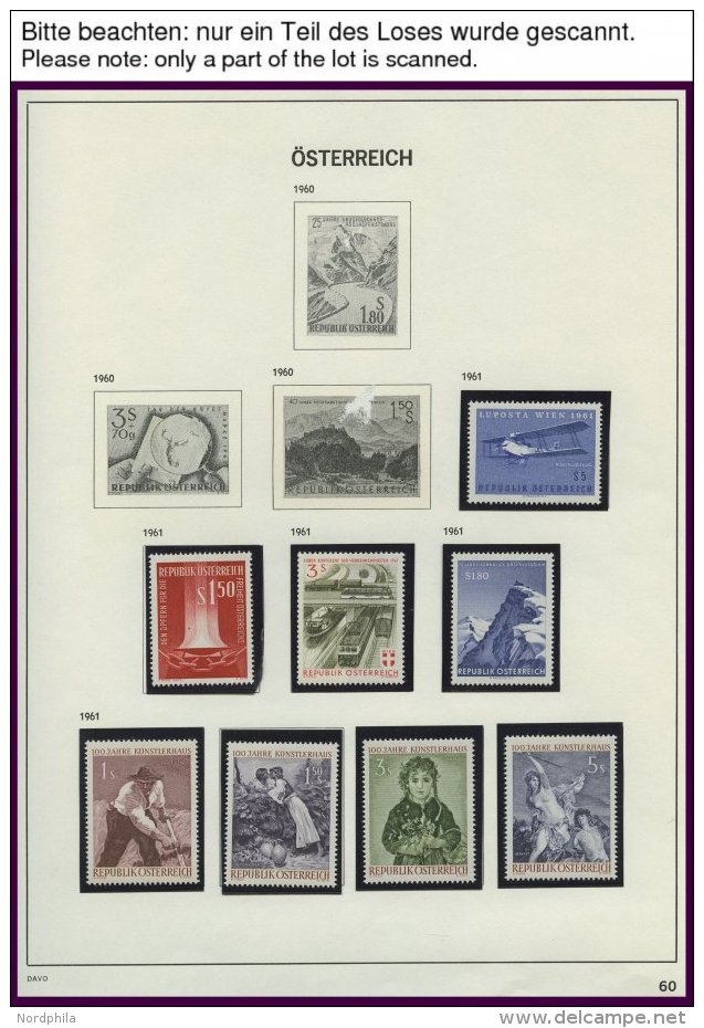 SAMMLUNGEN **, Komplette Postfrische Sammlung &Ouml;sterreich Von 1961-83, Prachterhaltung, Mi. 390.- - Collections