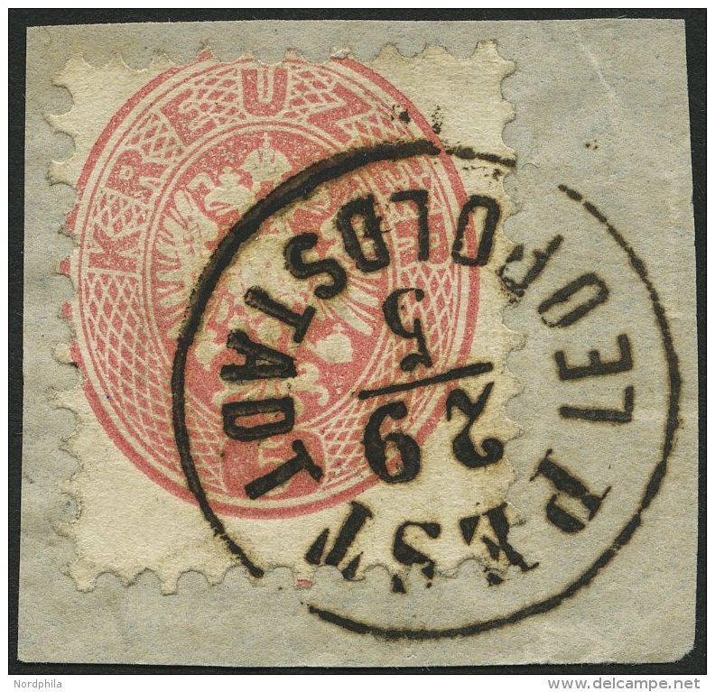 STERREICH 32 BrfStk, 1863, 5 Kr. Rosa, Ungarischer K1 PEST LEOPOLDSTADT, Prachtbriefst&uuml;ck - Gebraucht
