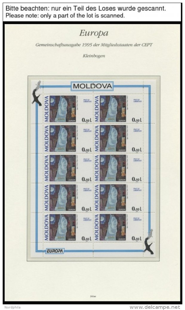 MOLDAVIEN 164-66KB **, 1995, Frieden Und Freiheit In Kleinbogen, Pracht, Mi. 120.- - Moldova