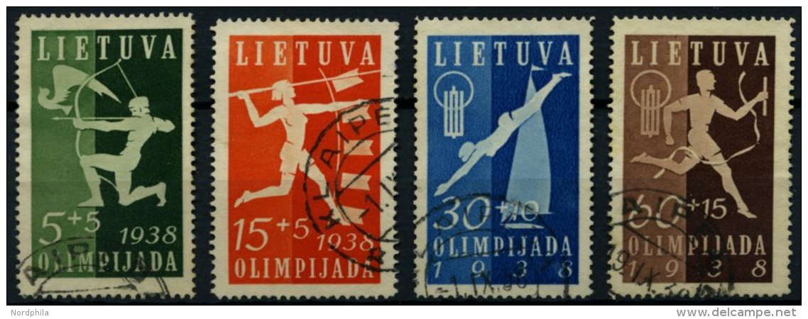 LITAUEN 417-20 O, 1938, Nationale Sportspiele, Prachtsatz, Mi. 60.- - Lithuania