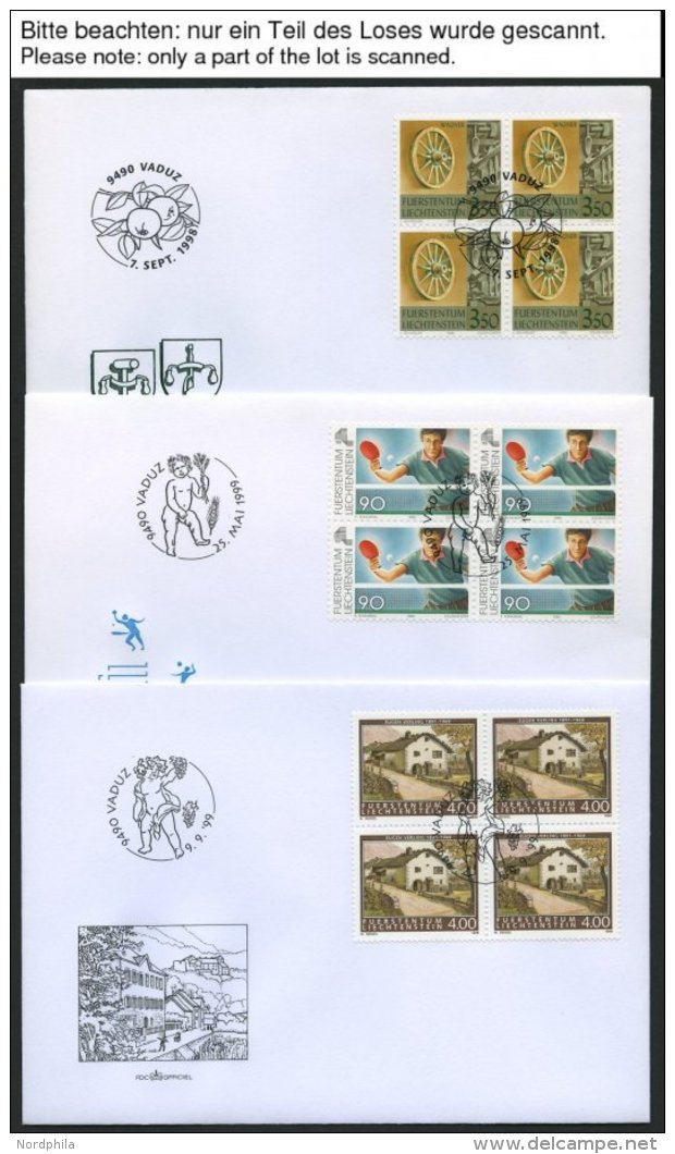 SAMMLUNGEN, LOTS VB BRIEF, 1998/9, 2 Jahrg&auml;nge Komplett, Bis Auf Mi.Nr. 1167-70, 1173-76 Und Bl. 16 In Viererblocks - Collections