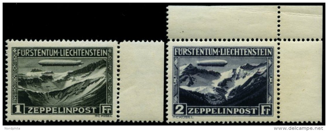 LIECHTENSTEIN 114/5 **, 1931, Graf Zeppelin, Pracht, Mi. 650.- - Other & Unclassified