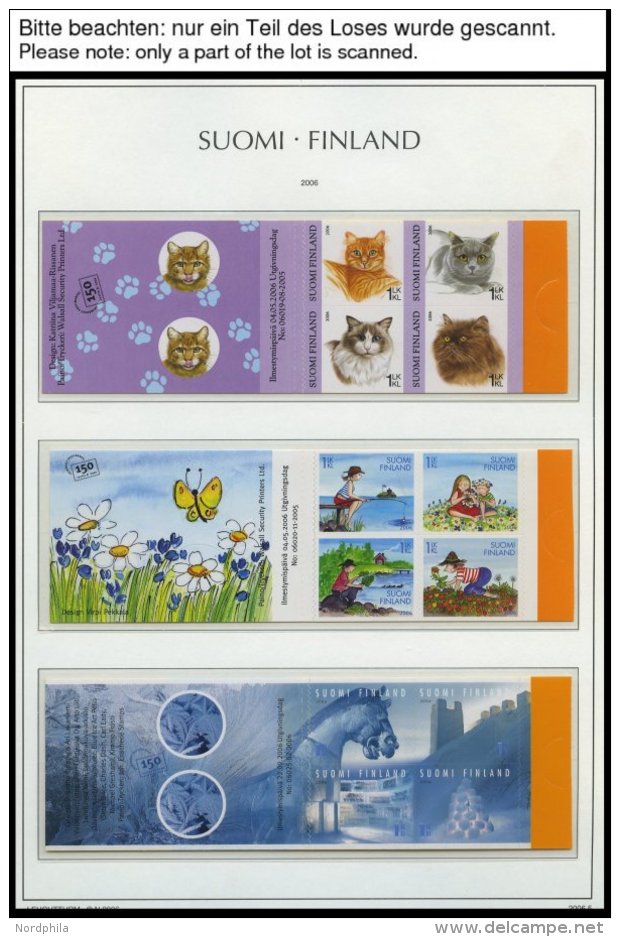 SAMMLUNGEN **, Postfrische Sammlung Finnland Von 1945-2010 In 4 Falzlosalben (ab 1977 KA-BE Alben), Bis Auf Wenige Werte - Used Stamps