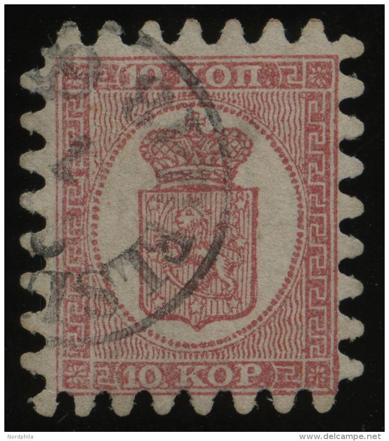 FINNLAND 4Bx O, 1865, 10 K. Rosakarmin Auf Rosa, Alle Zungen, Pracht, Mi. 200.- - Other & Unclassified