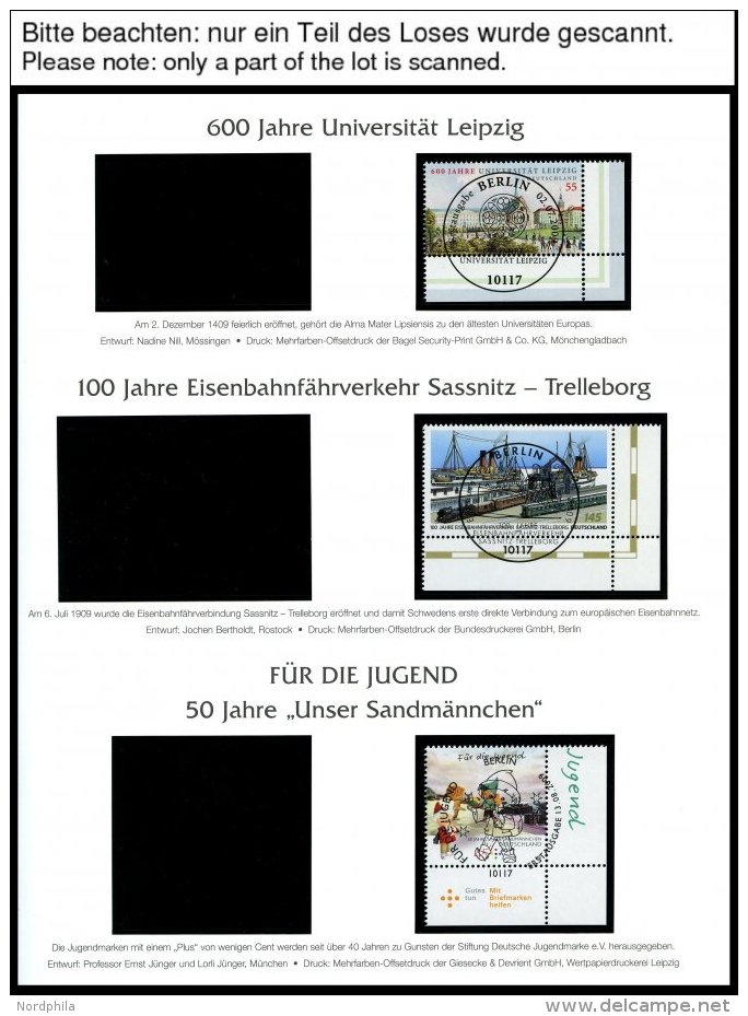 JAHRG&Auml;NGE 2707-2767 O, 2009, Kompletter Jahrgang Mit Ersttagssonderstempel Auf Deutschland Plus Seiten, Pracht - Gebraucht