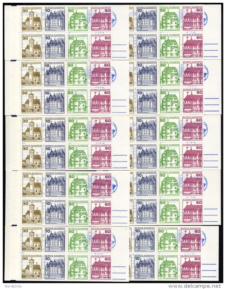 ZUSAMMENDRUCKE MH 23d **, 1980, Markenheftchen Burgen Und Schl&ouml;sser, 10x, Pracht, Mi. 130.- - Used Stamps