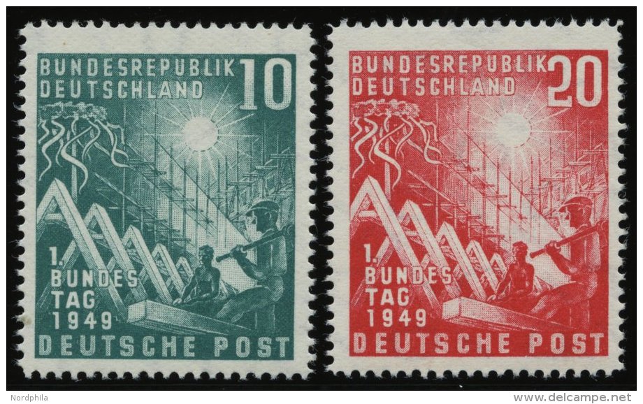 BUNDESREPUBLIK 111/2 **, 1949, Bundestag, Pracht, Mi. 100.- - Other & Unclassified