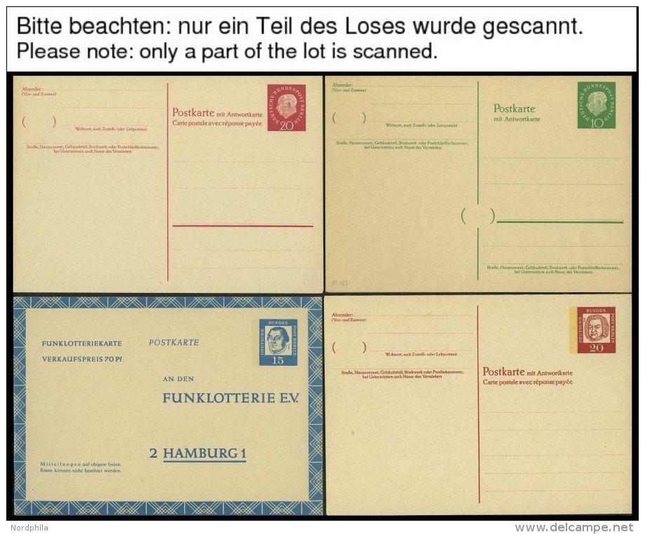 GANZSACHEN Aus P 1d-113 BRIEF, 1949-74, 58 Verschiedene Ungebrauchte Ganzsachenkarten, Fast Nur Prachterhaltung - Collections