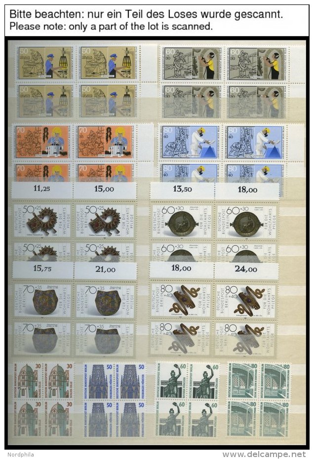 LOTS A. 435-875 VB **, 1972-90, 39 Verschiedene Komplette S&auml;tze In Viererblocks, Pracht, Mi. 970.- - Used Stamps